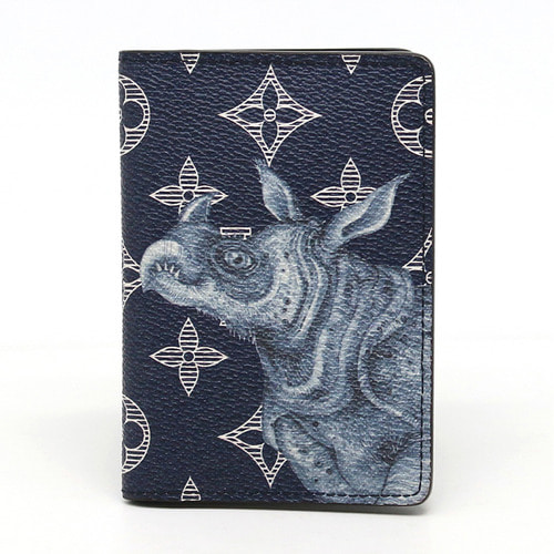 루이비통 포켓 오거나이저 카드지갑 모노그램 사반 앙크르 블루 한정판